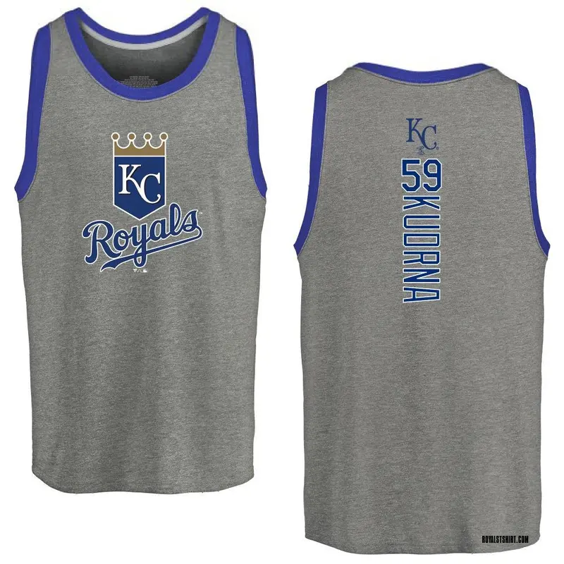 Men's Ben Kudrna Kansas City Royals Backer Tri-Blend Tank Top - Ash