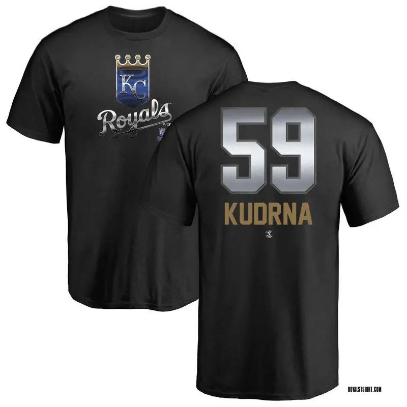 Men's Ben Kudrna Kansas City Royals Midnight Mascot T-Shirt - Black