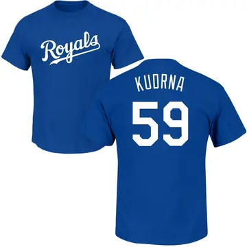Men's Ben Kudrna Kansas City Royals Roster Name & Number T-Shirt - Royal