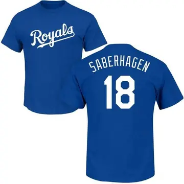 Men's Bret Saberhagen Kansas City Royals Roster Name & Number T-Shirt - Royal