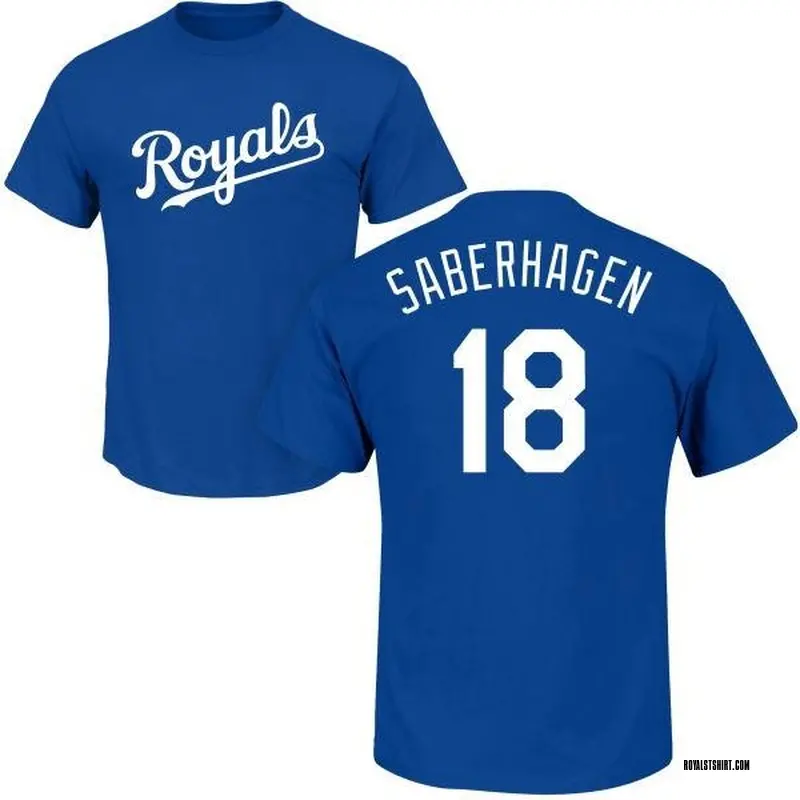 Men's Bret Saberhagen Kansas City Royals Roster Name & Number T-Shirt - Royal