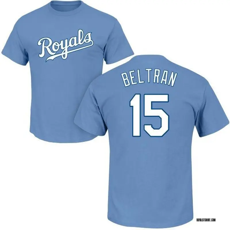 Men's Carlos Beltran Kansas City Royals Roster Name & Number T-Shirt - Light Blue