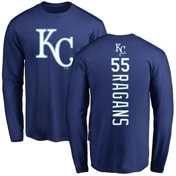 Men's Cole Ragans Kansas City Royals Backer Long Sleeve T-Shirt - Royal