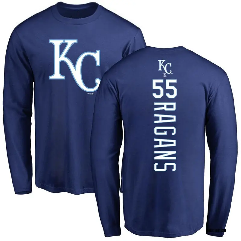 Men's Cole Ragans Kansas City Royals Backer Long Sleeve T-Shirt - Royal