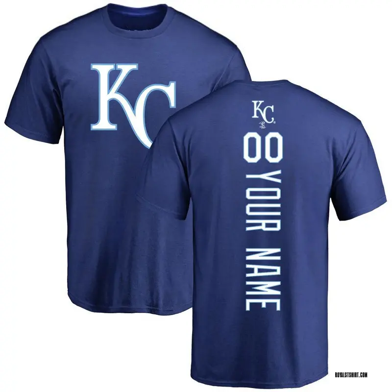 Men's Custom Kansas City Royals Custom Backer T-Shirt - Royal