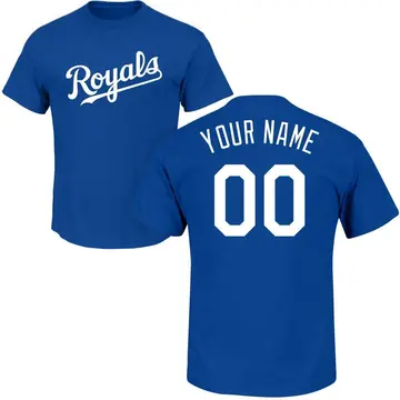 Men's Custom Kansas City Royals Custom Roster Name & Number T-Shirt - Royal