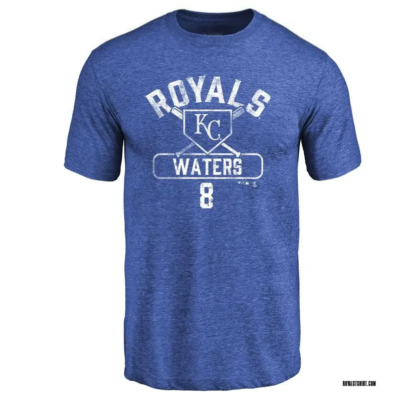 Men's Drew Waters Kansas City Royals Base Runner Tri-Blend T-Shirt - Royal