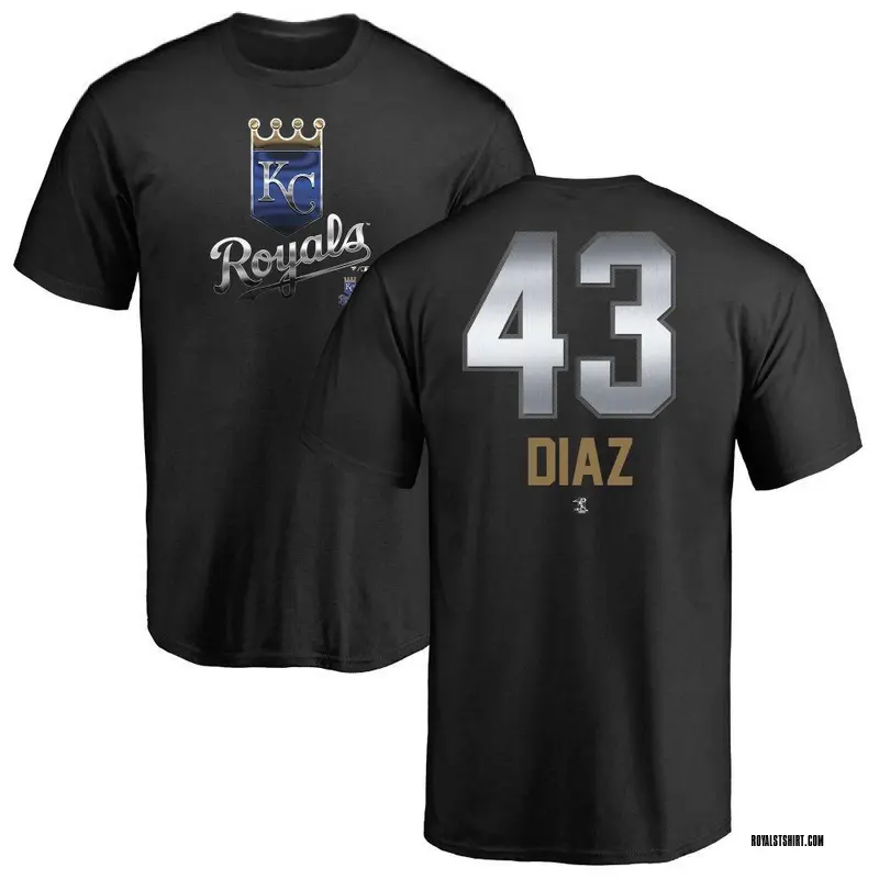 Men's Elias Diaz Kansas City Royals Midnight Mascot T-Shirt - Black