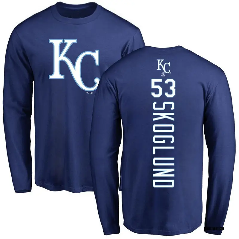 Men's Eric Skoglund Kansas City Royals Backer Long Sleeve T-Shirt - Royal