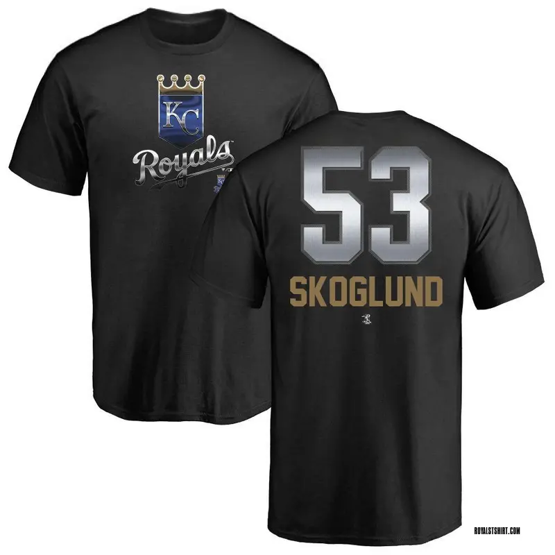 Men's Eric Skoglund Kansas City Royals Midnight Mascot T-Shirt - Black