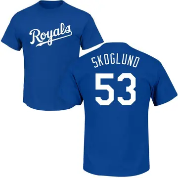 Men's Eric Skoglund Kansas City Royals Roster Name & Number T-Shirt - Royal