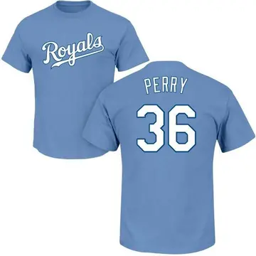 Men's Gaylord Perry Kansas City Royals Roster Name & Number T-Shirt - Light Blue