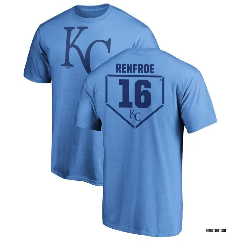 Men's Hunter Renfroe Kansas City Royals RBI T-Shirt - Light Blue