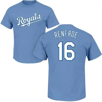Men's Hunter Renfroe Kansas City Royals Roster Name & Number T-Shirt - Light Blue