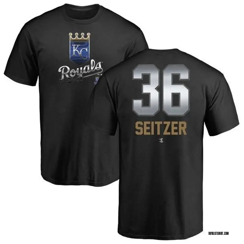 Men's Kevin Seitzer Kansas City Royals Midnight Mascot T-Shirt - Black