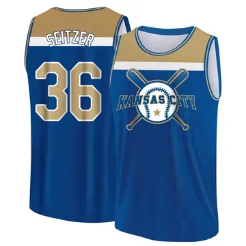 Men's Kevin Seitzer Kansas City Royals Royal/Yellow Baseball Legend Tank Top