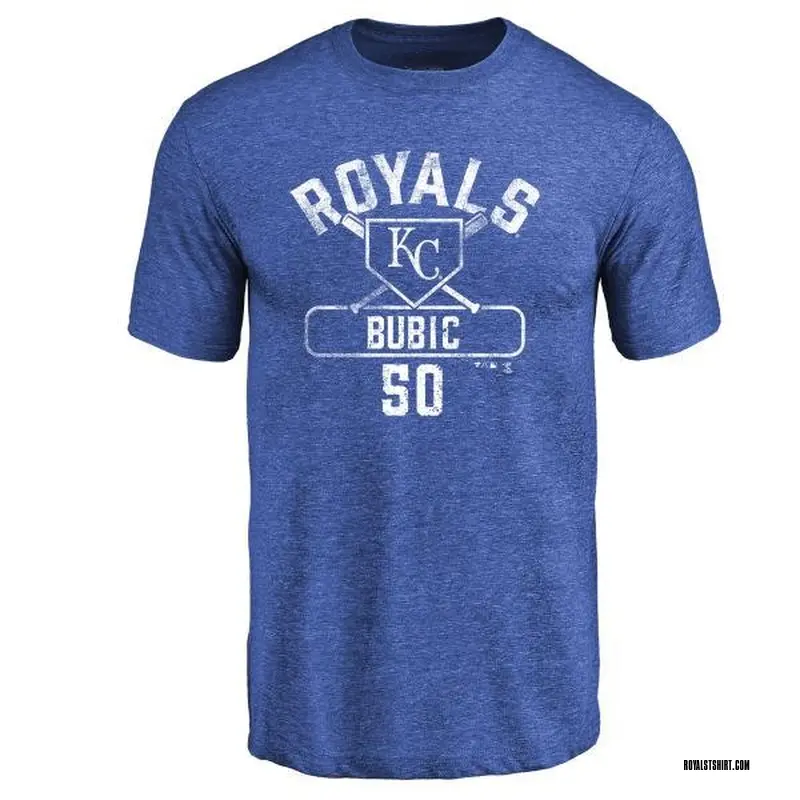 Men's Kris Bubic Kansas City Royals Base Runner Tri-Blend T-Shirt - Royal