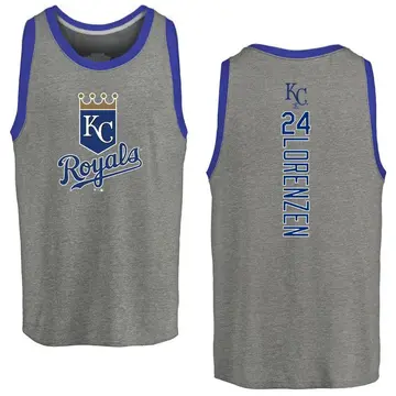 Men's Michael Lorenzen Kansas City Royals Backer Tri-Blend Tank Top - Ash