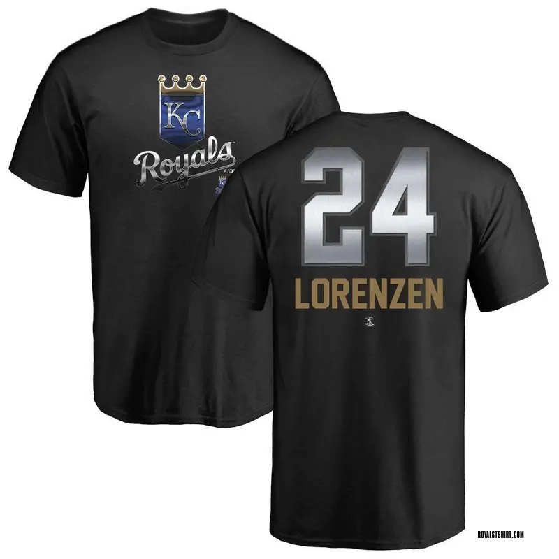 Men's Michael Lorenzen Kansas City Royals Midnight Mascot T-Shirt - Black
