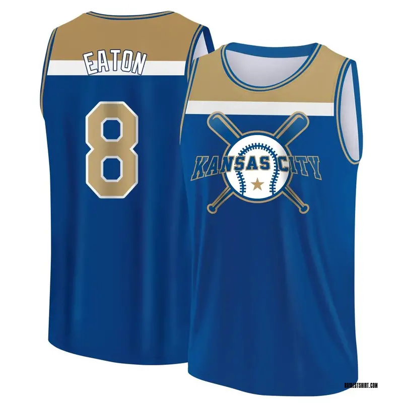 Men's Nathan Eaton Kansas City Royals Royal/Yellow Baseball Legend Tank Top