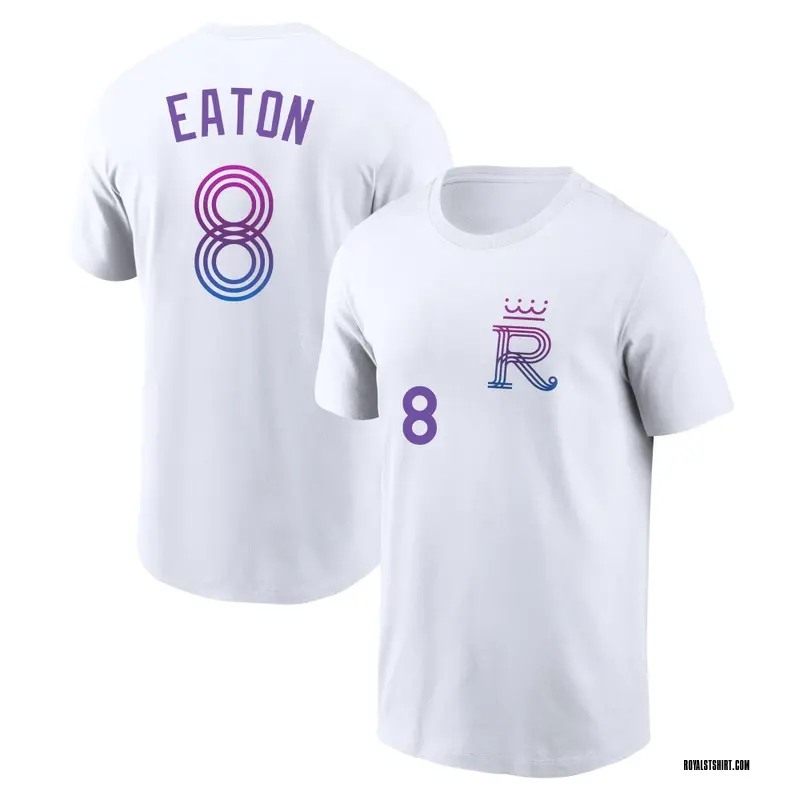 Men's Nathan Eaton Kansas City Royals White 2026 City Connect Name & Number T-Shirt