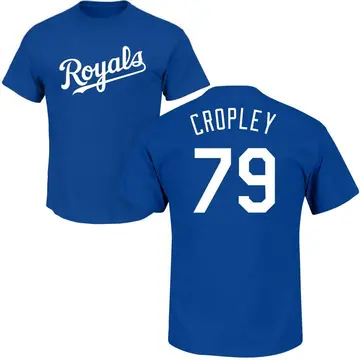 Men's Tyler Cropley Kansas City Royals Roster Name & Number T-Shirt - Royal