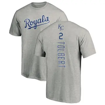 Men's Tyler Tolbert Kansas City Royals Backer T-Shirt - Ash