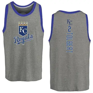 Men's Tyler Tolbert Kansas City Royals Backer Tri-Blend Tank Top - Ash