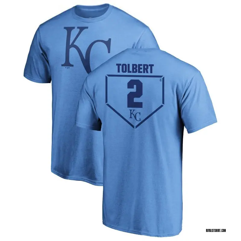 Men's Tyler Tolbert Kansas City Royals RBI T-Shirt - Light Blue