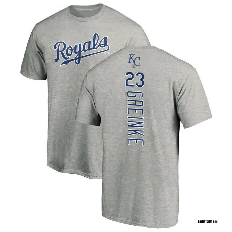 Men's Zack Greinke Kansas City Royals Backer T-Shirt - Ash
