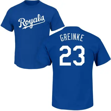 Men's Zack Greinke Kansas City Royals Roster Name & Number T-Shirt - Royal