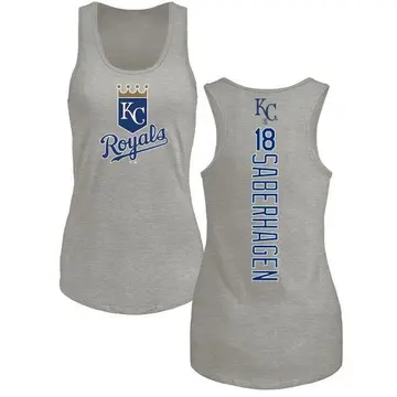 Women's Bret Saberhagen Kansas City Royals Backer Tri-Blend Tank Top - Ash