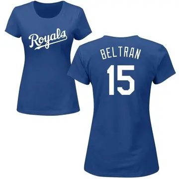 Women's Carlos Beltran Kansas City Royals Roster Name & Number T-Shirt - Royal