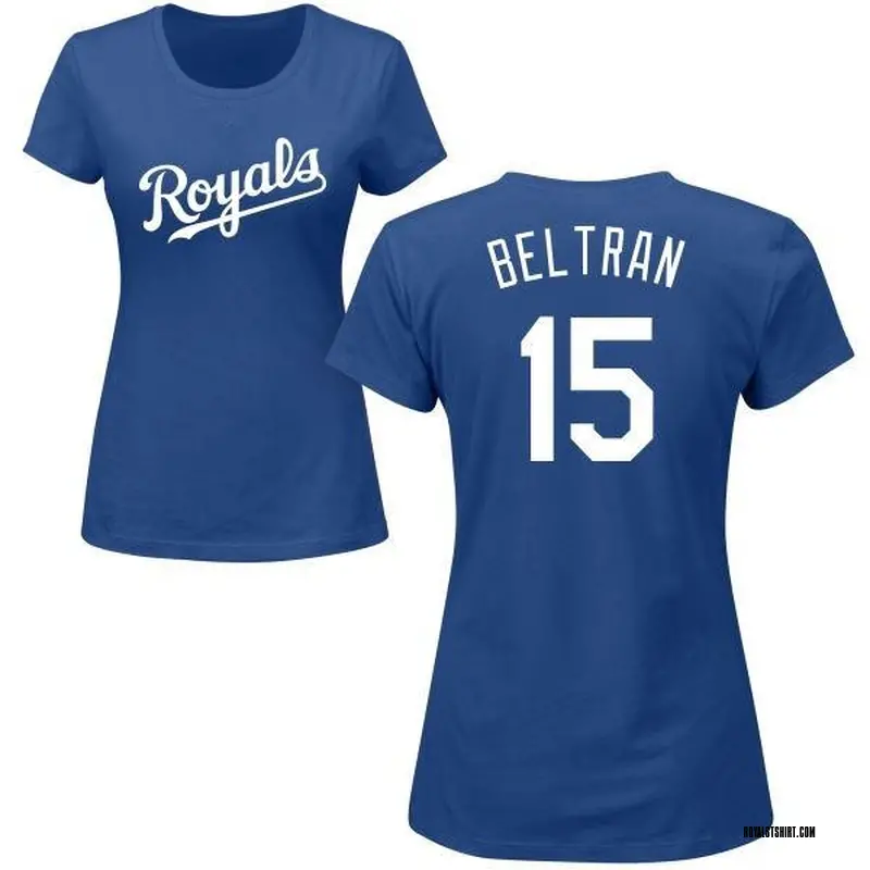 Women's Carlos Beltran Kansas City Royals Roster Name & Number T-Shirt - Royal