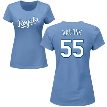 Women's Cole Ragans Kansas City Royals Roster Name & Number T-Shirt - Light Blue