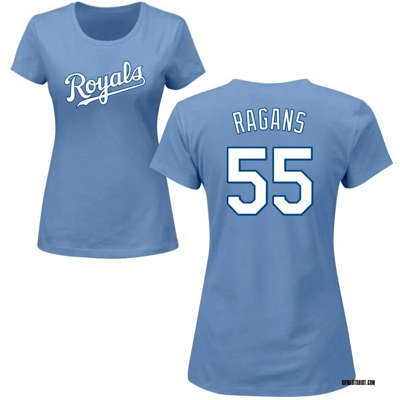 Women's Cole Ragans Kansas City Royals Roster Name & Number T-Shirt - Light Blue