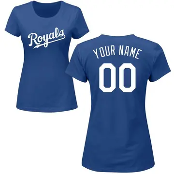 Women's Custom Kansas City Royals Custom Roster Name & Number T-Shirt - Royal