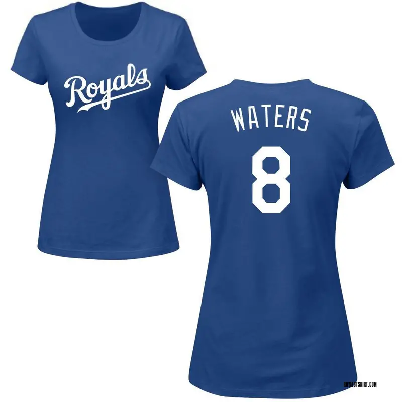 Women's Drew Waters Kansas City Royals Roster Name & Number T-Shirt - Royal