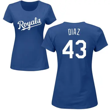 Women's Elias Diaz Kansas City Royals Roster Name & Number T-Shirt - Royal