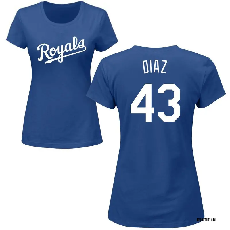 Women's Elias Diaz Kansas City Royals Roster Name & Number T-Shirt - Royal