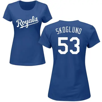 Women's Eric Skoglund Kansas City Royals Roster Name & Number T-Shirt - Royal