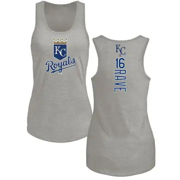 Women's John Rave Kansas City Royals Backer Tri-Blend Tank Top - Ash