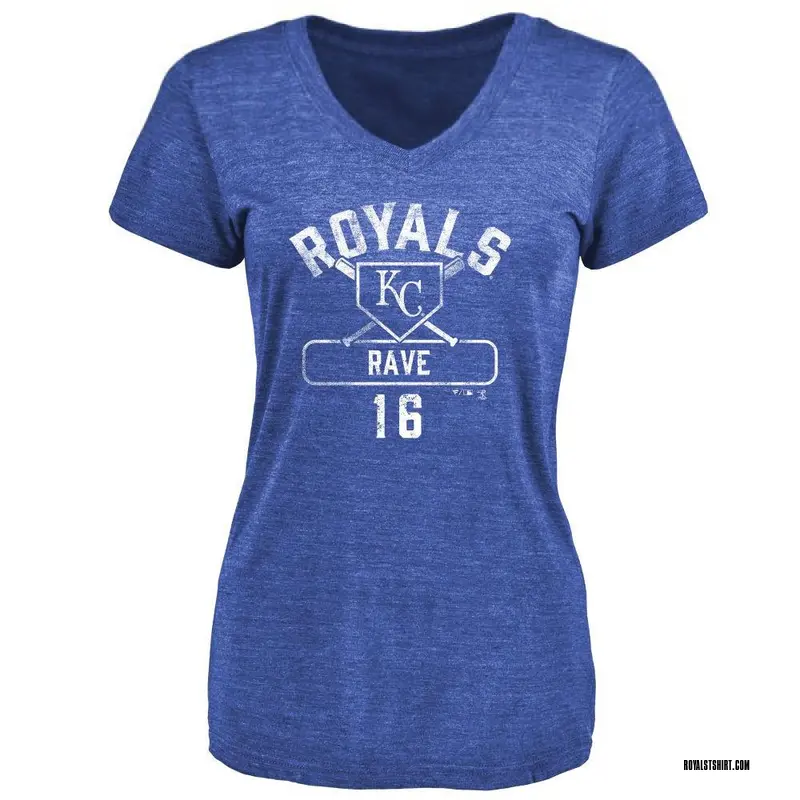 Women's John Rave Kansas City Royals Base Runner Tri-Blend T-Shirt - Royal