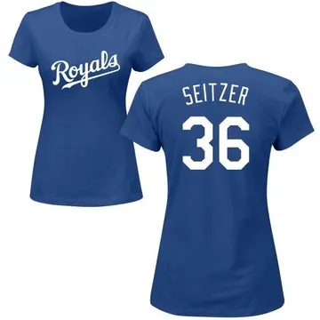 Women's Kevin Seitzer Kansas City Royals Roster Name & Number T-Shirt - Royal