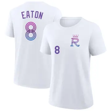 Women's Nathan Eaton Kansas City Royals White 2026 City Connect Name & Number T-Shirt