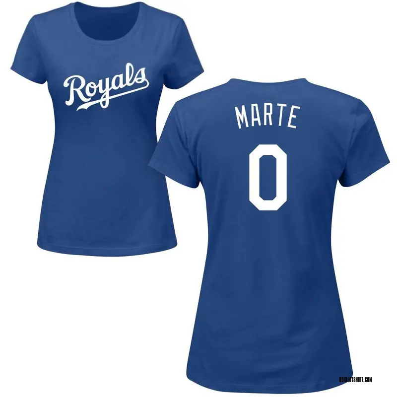 Women's Starling Marte Kansas City Royals Roster Name & Number T-Shirt - Royal