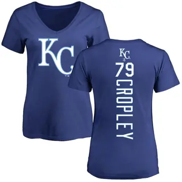 Women's Tyler Cropley Kansas City Royals Backer Slim Fit T-Shirt - Royal
