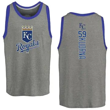 Youth Ben Kudrna Kansas City Royals Backer Tri-Blend Tank Top - Ash
