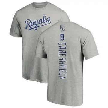 Youth Bret Saberhagen Kansas City Royals Backer T-Shirt - Ash