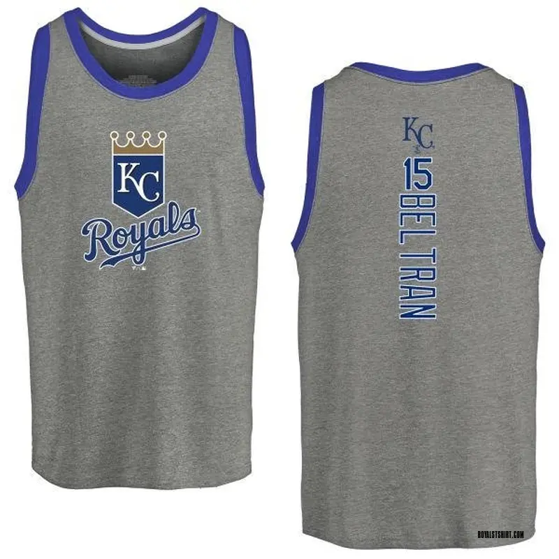 Youth Carlos Beltran Kansas City Royals Backer Tri-Blend Tank Top - Ash